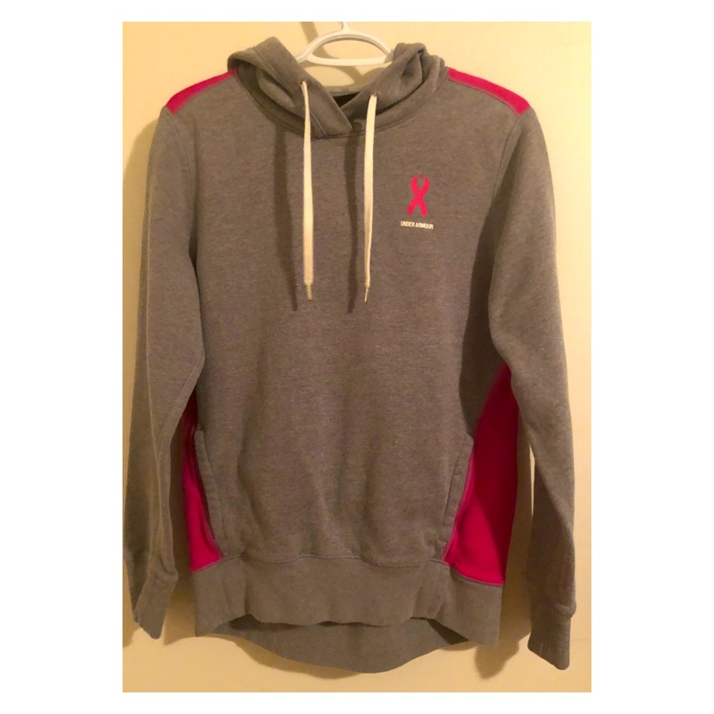 🎀UnderArmour Hoodie Cancer Awareness, Size S 🎀